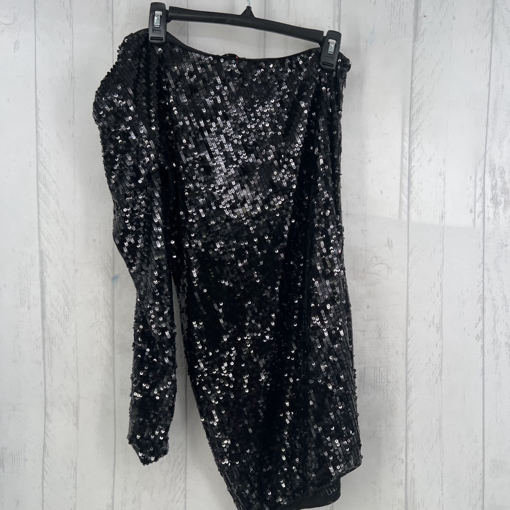 6 sequin off the shoulder dress