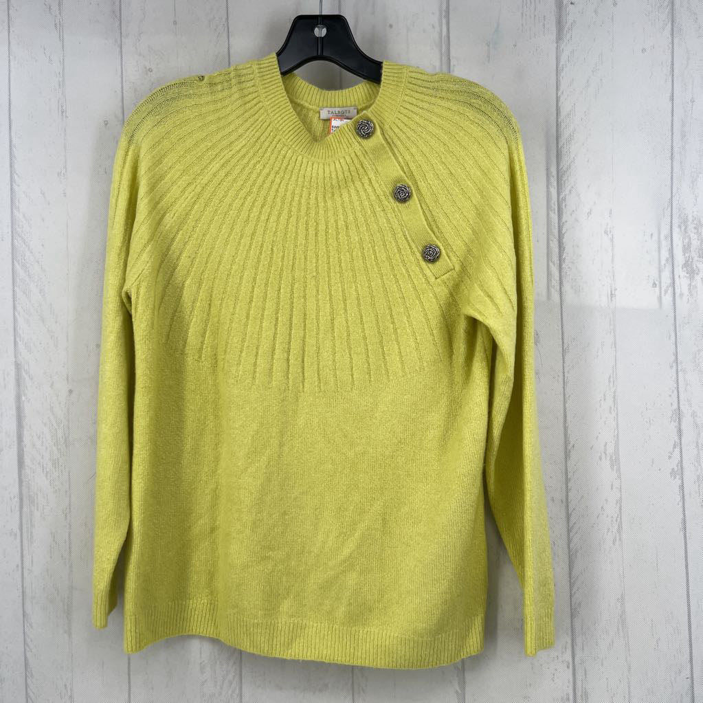 Sp silver button detail knit sweater