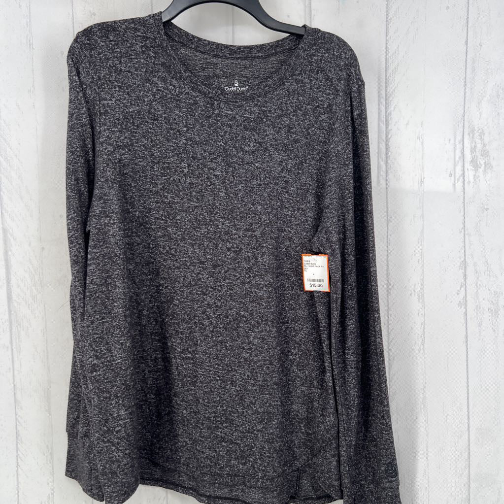 XL round neck l/s top