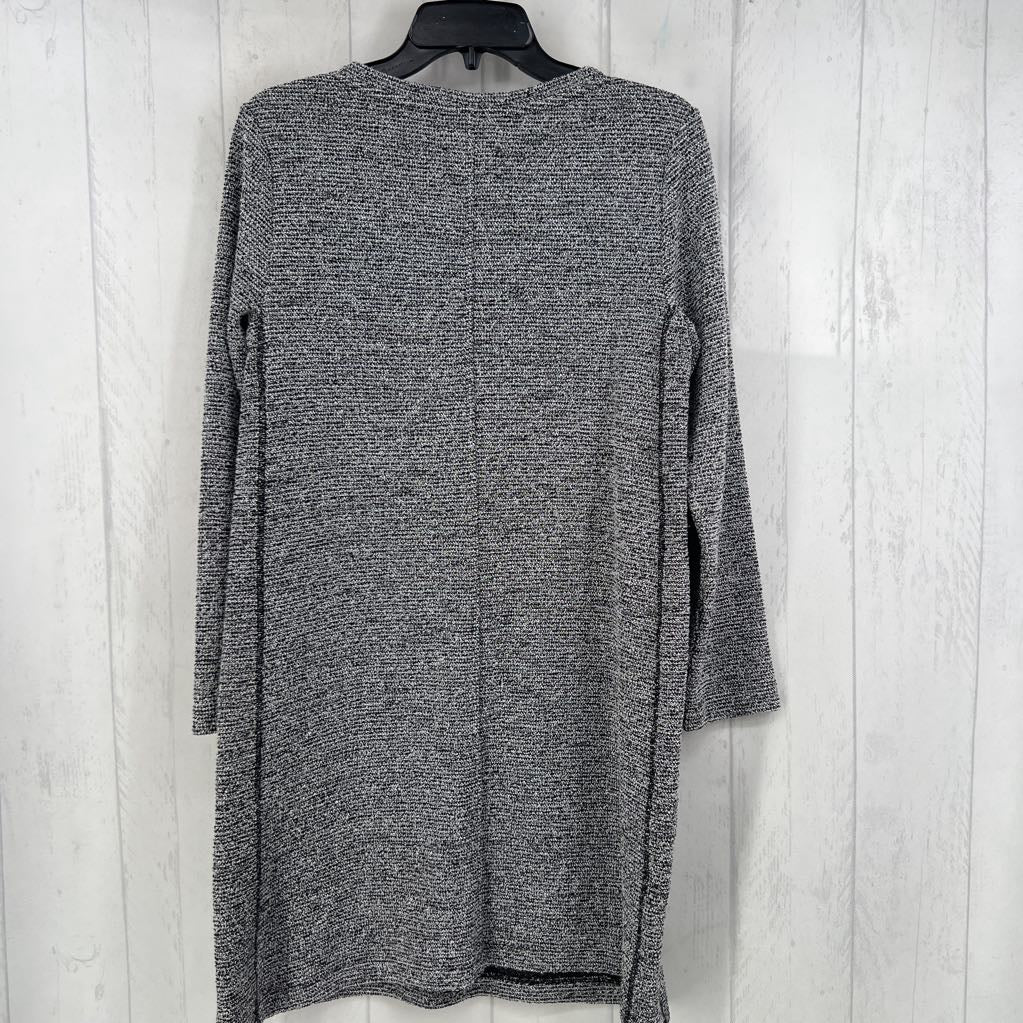 M knit v-neck l/s dress