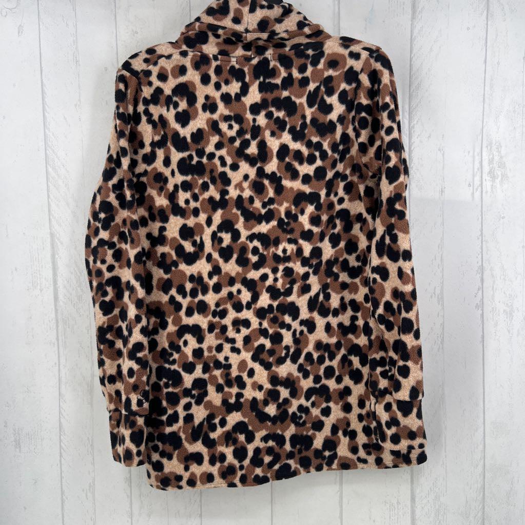S fleece animal print jacket