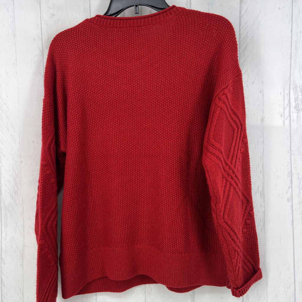 Lp round neck textured sweater