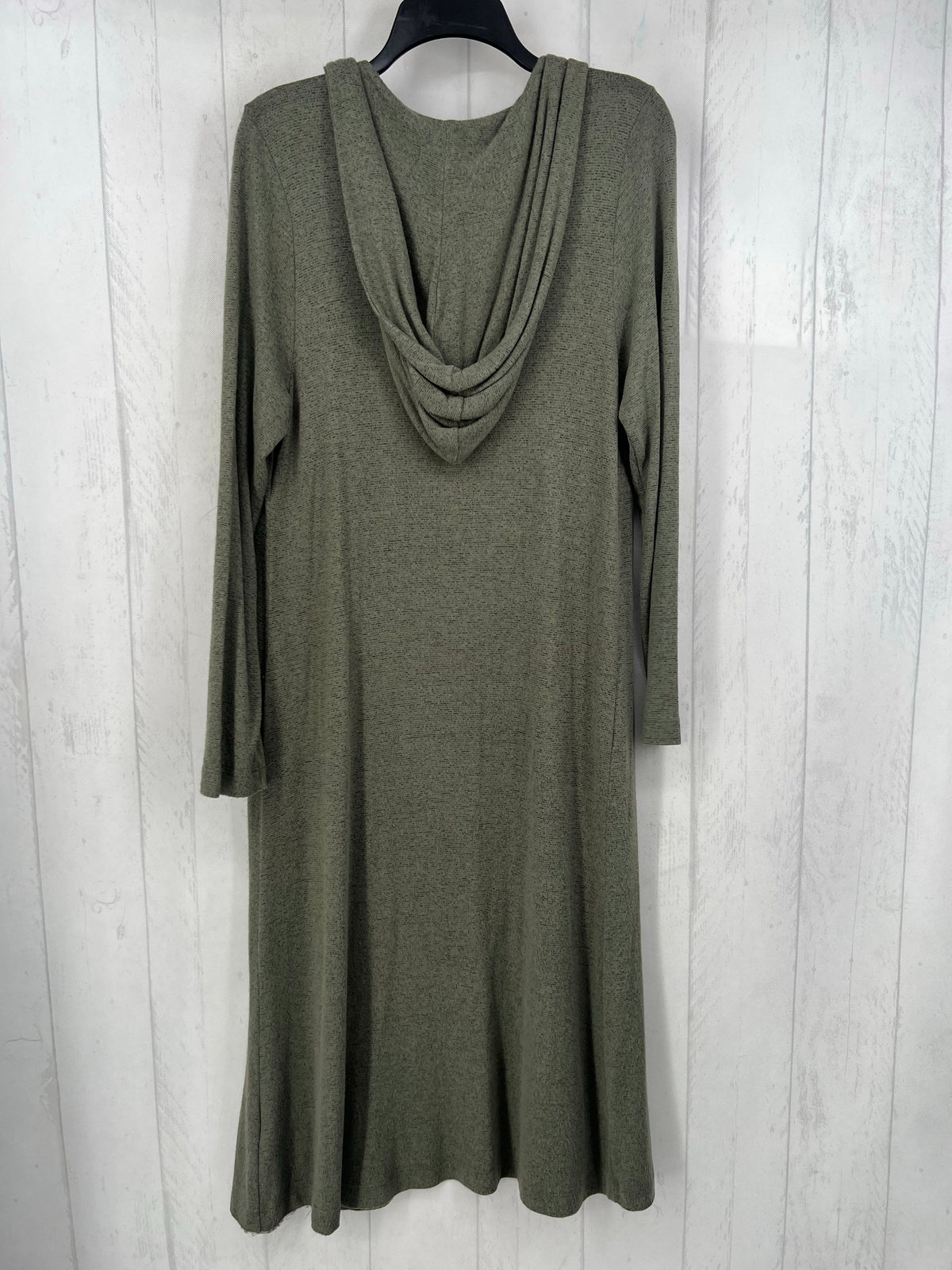 M hooded open front duster