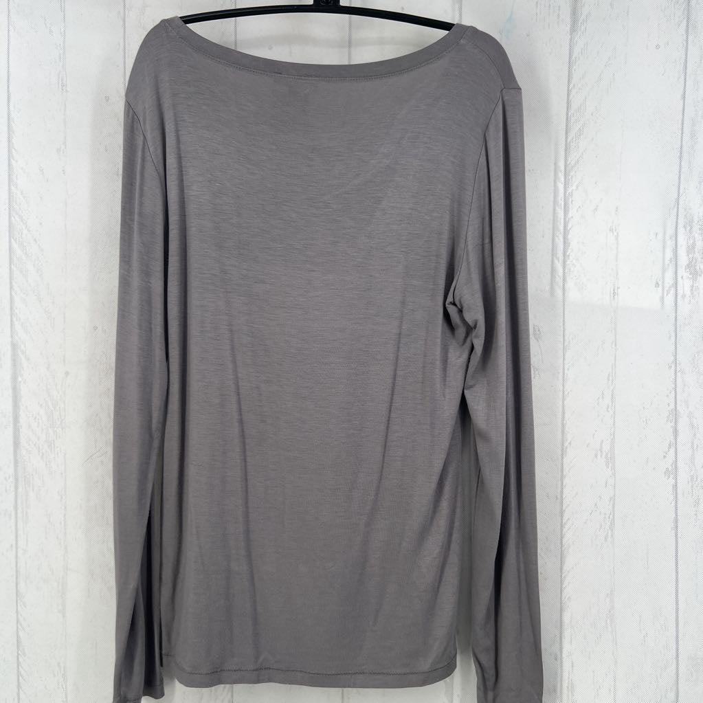 L round neck l/s tee
