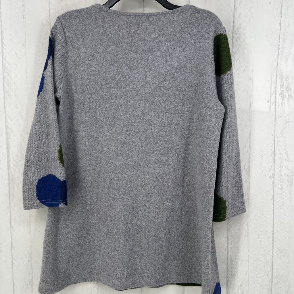 M dot print 3/4 slv tunic