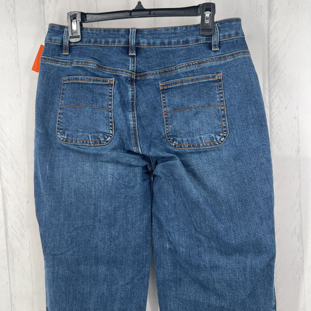 L barrel leg jean