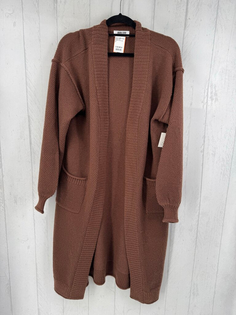 S open front knit duster