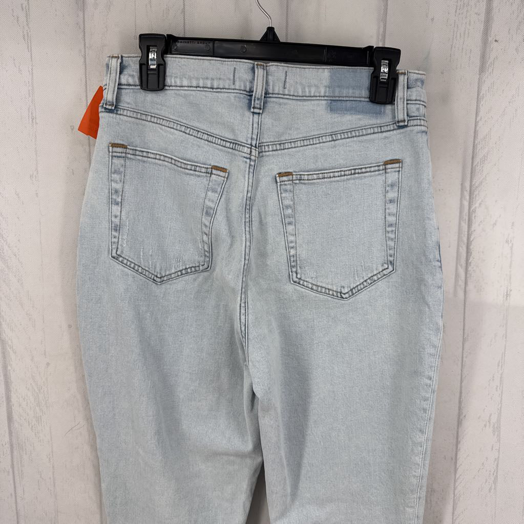 8 hi-rise straight leg jean