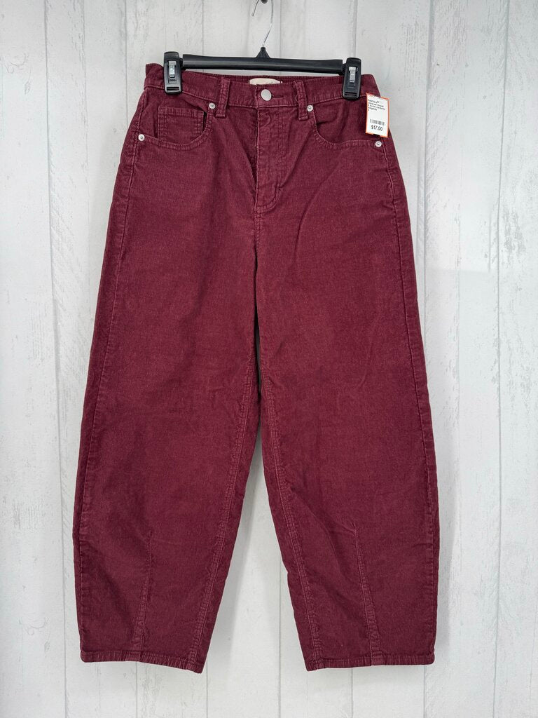 4 hi-rise corduroy pants