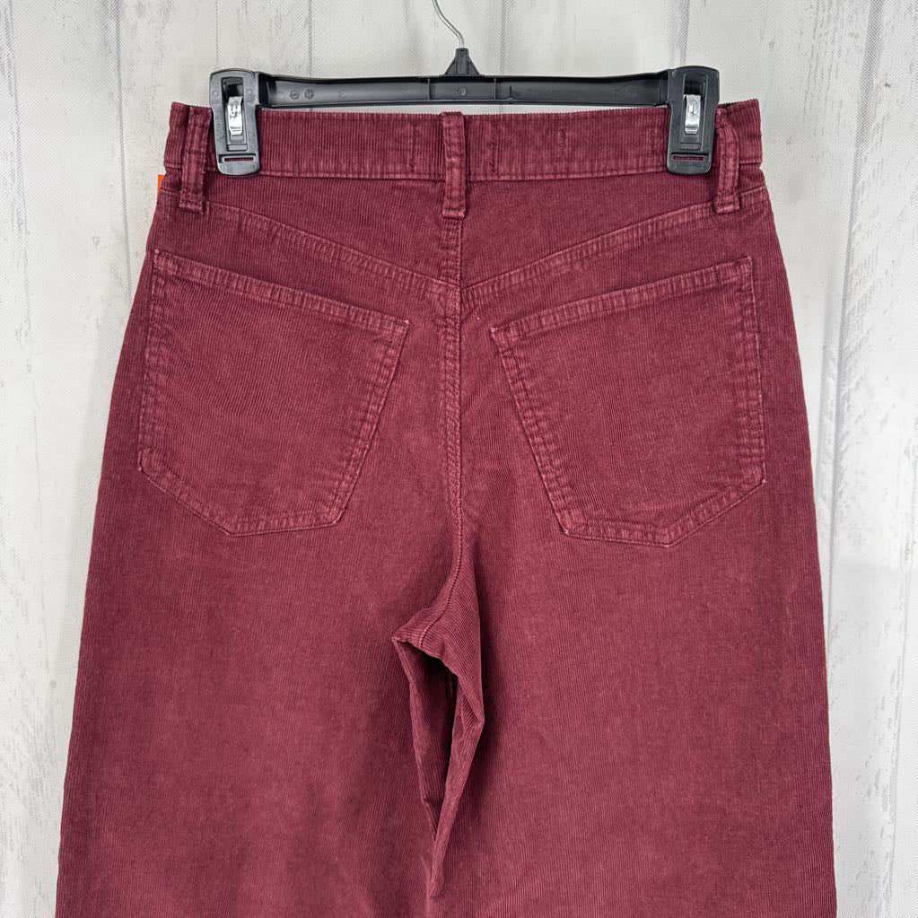 4 hi-rise corduroy pants