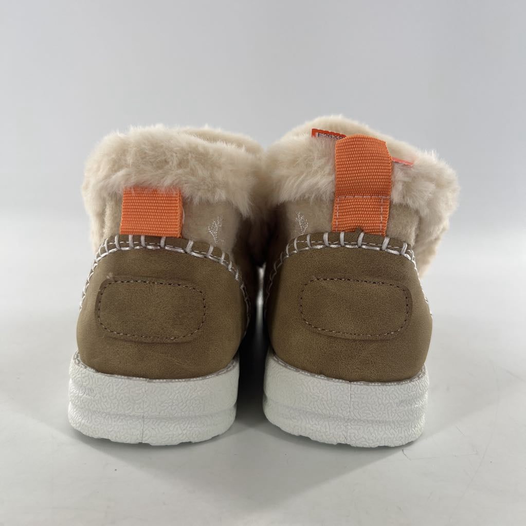 7 faux fur lined slip on bootie