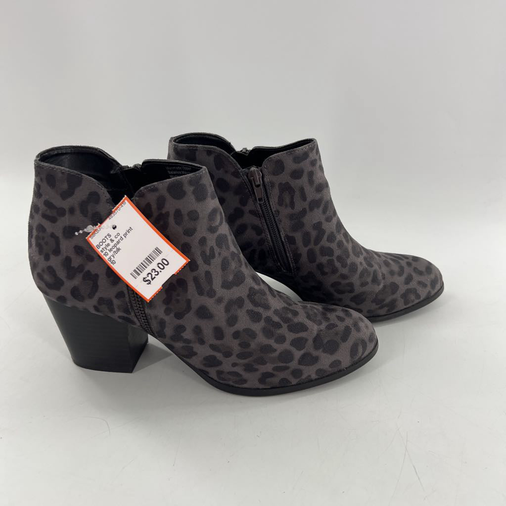 10 leopard print ankle boot