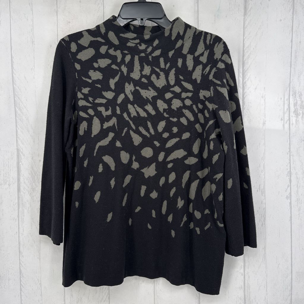 M embelished animal print sweater