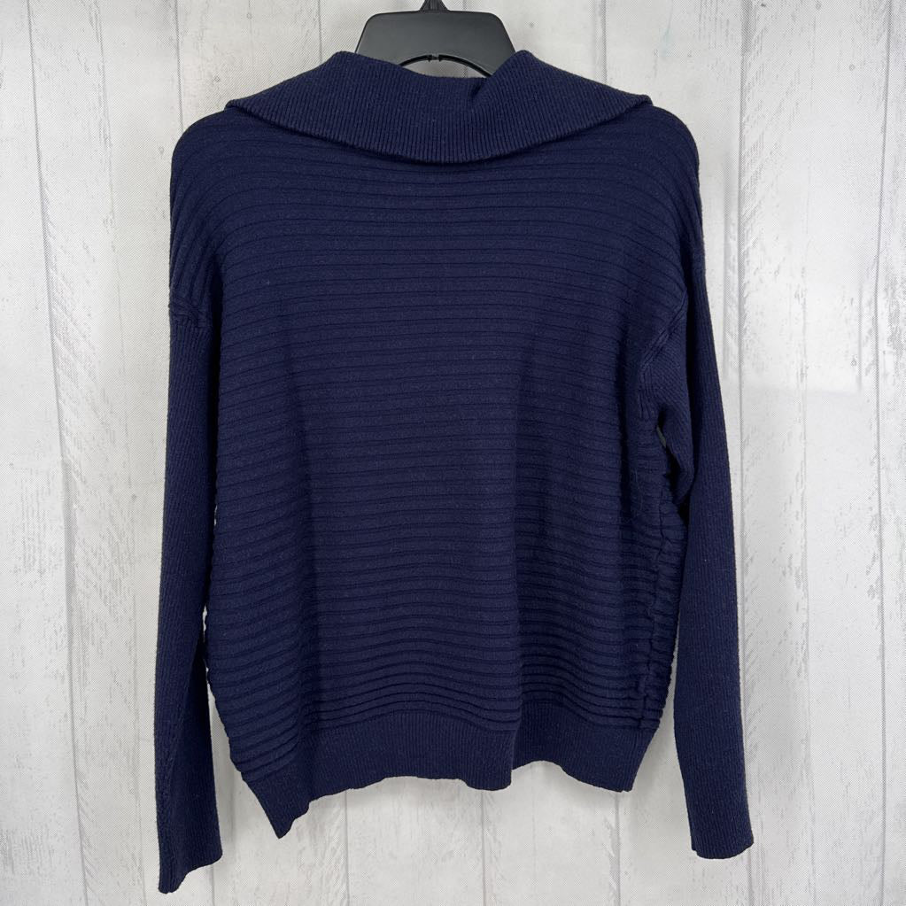 Mp rib knit quarter zip sweater