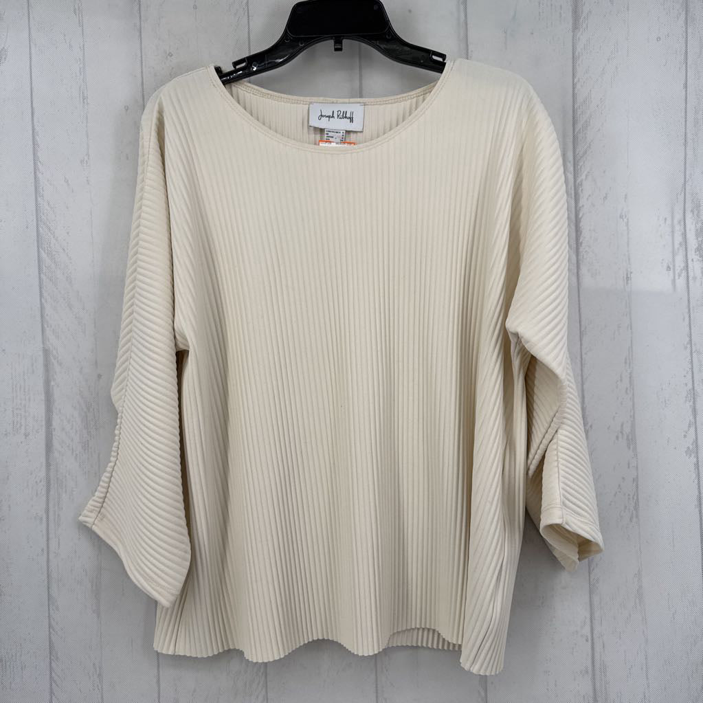 6 ribbed dolman slv top