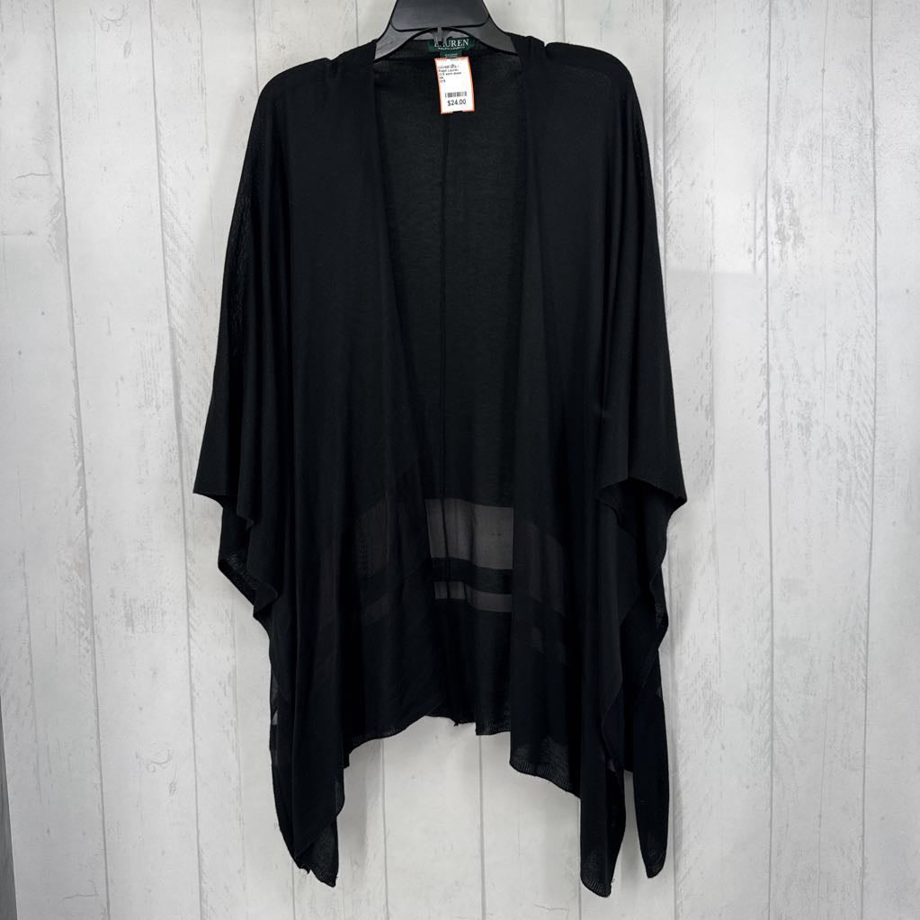O/S semi sheer ruana