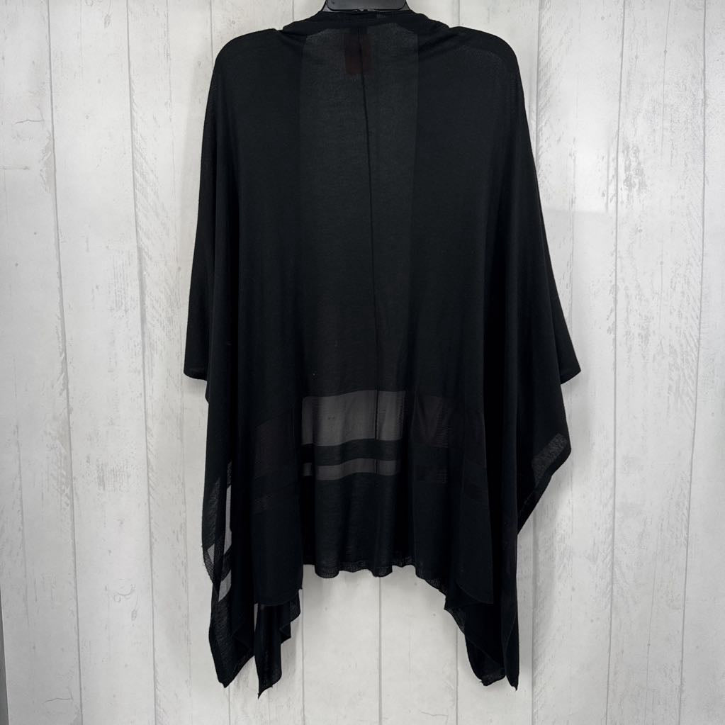 O/S semi sheer ruana