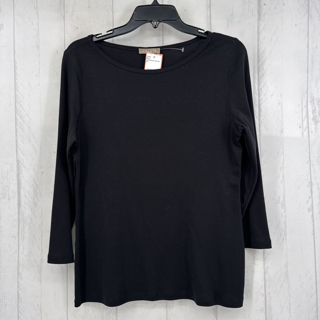L boatneck 3/4 slv tee