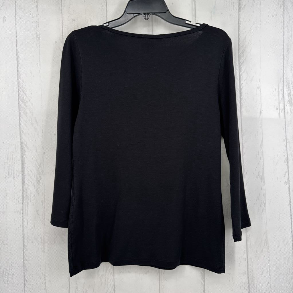 L boatneck 3/4 slv tee