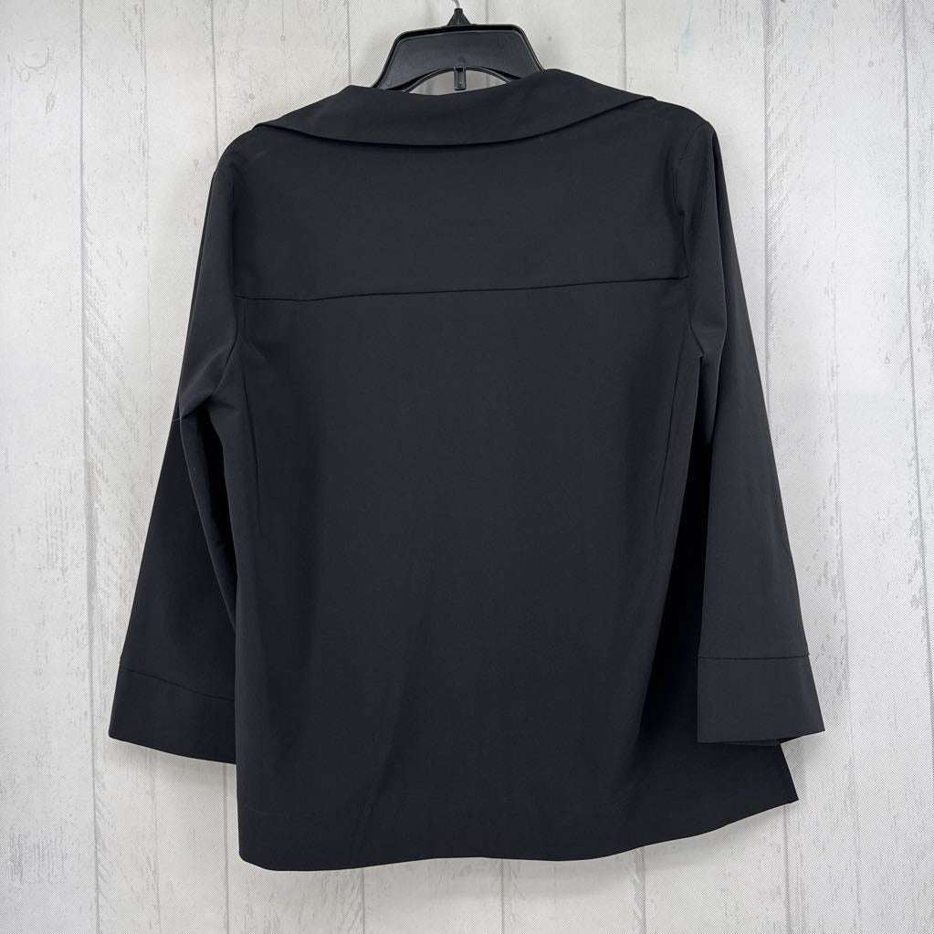 10 quarter zip 3/4 slv top