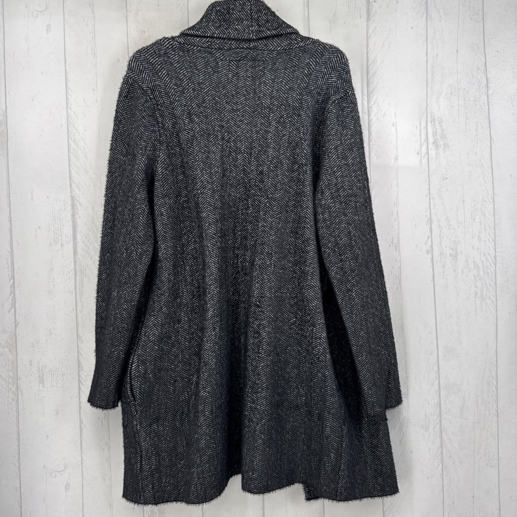 M chevron open front cardi