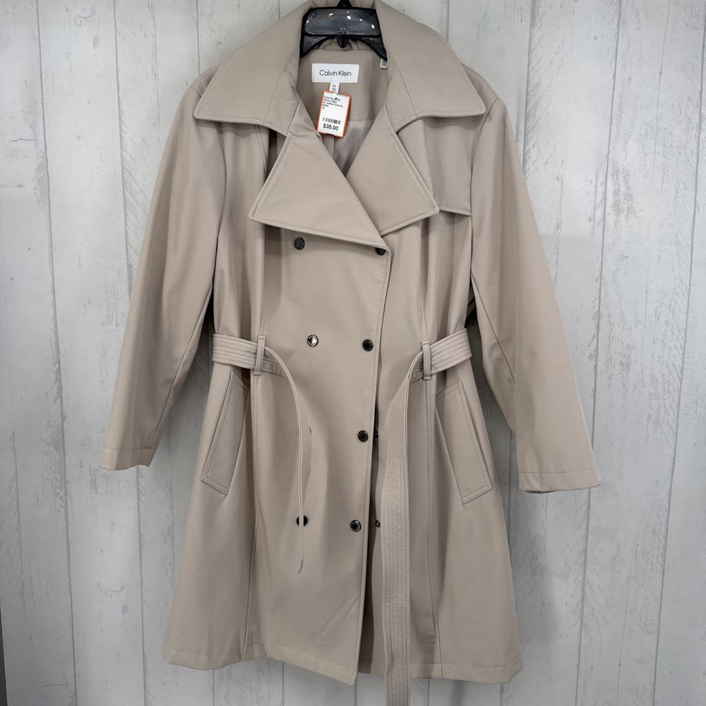 XL belted trench coat
