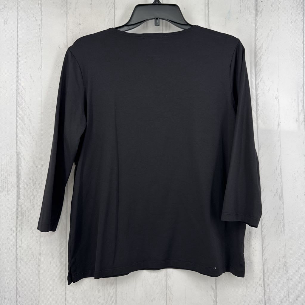 L round neck 3/4 slv tee