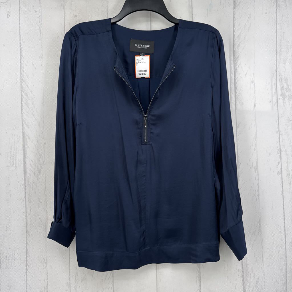M 1/2 zip l/s top