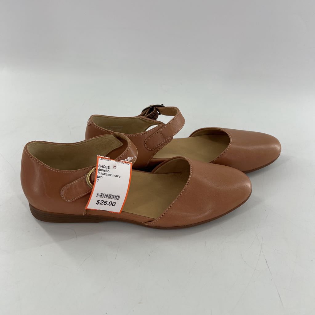 8 leather mary-janes