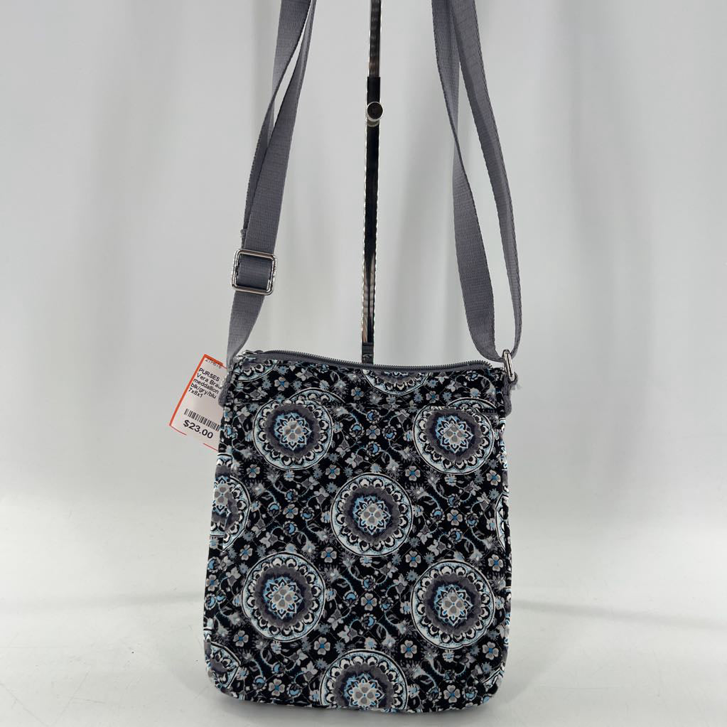 meddallion print quilted crossbody