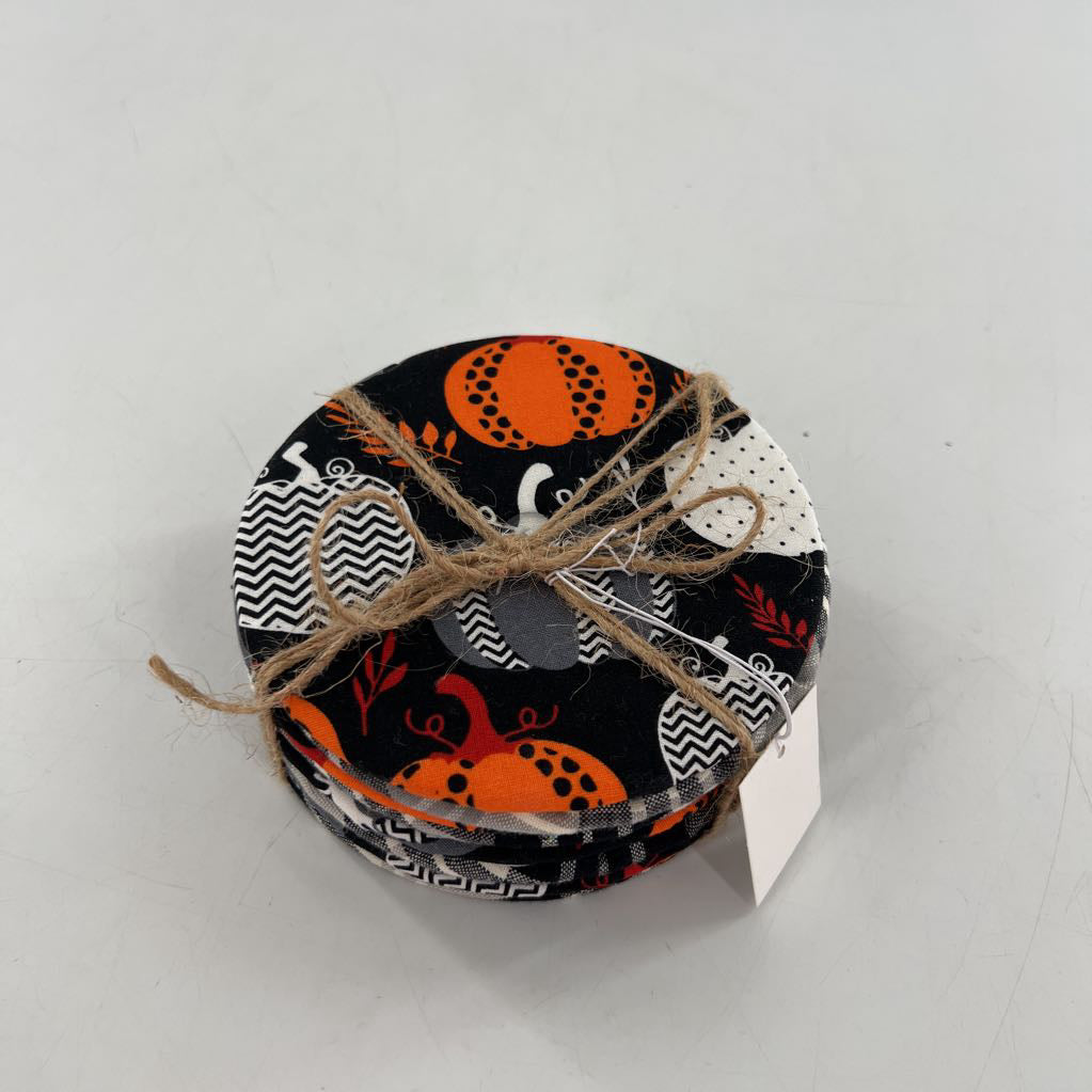 playing card holders-blk/wht pumpkins/plaid