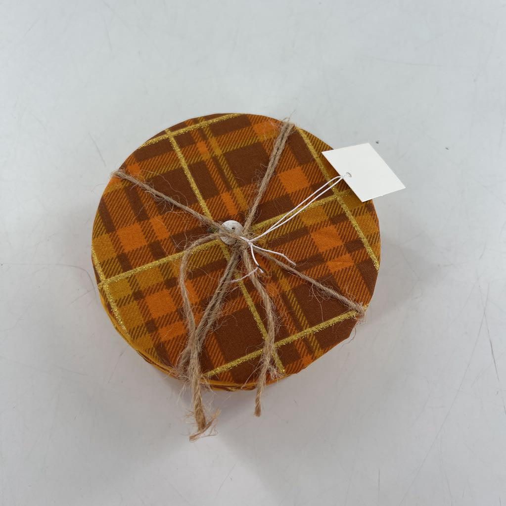 playing card holders-brown plaid