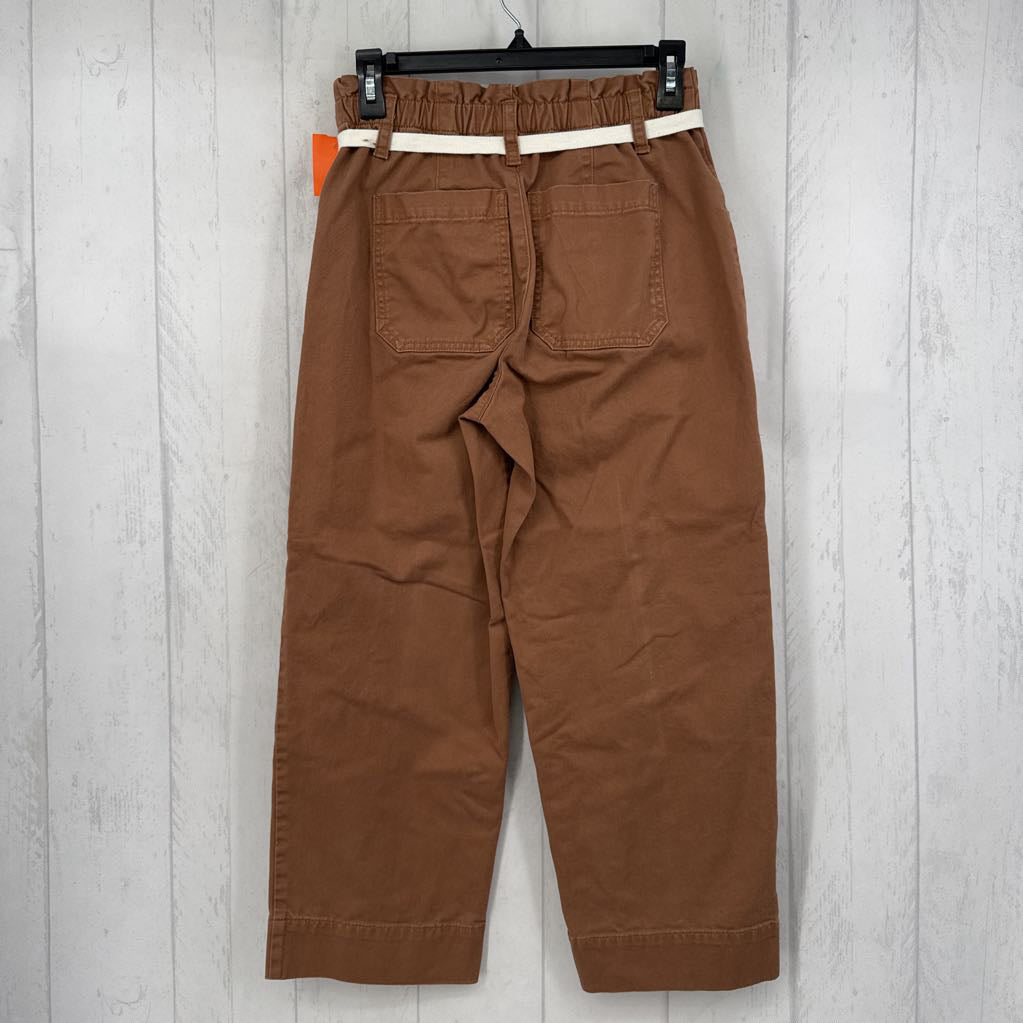 0p tie-waist twill pant