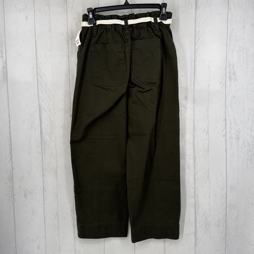 0p tie-waist twill pant