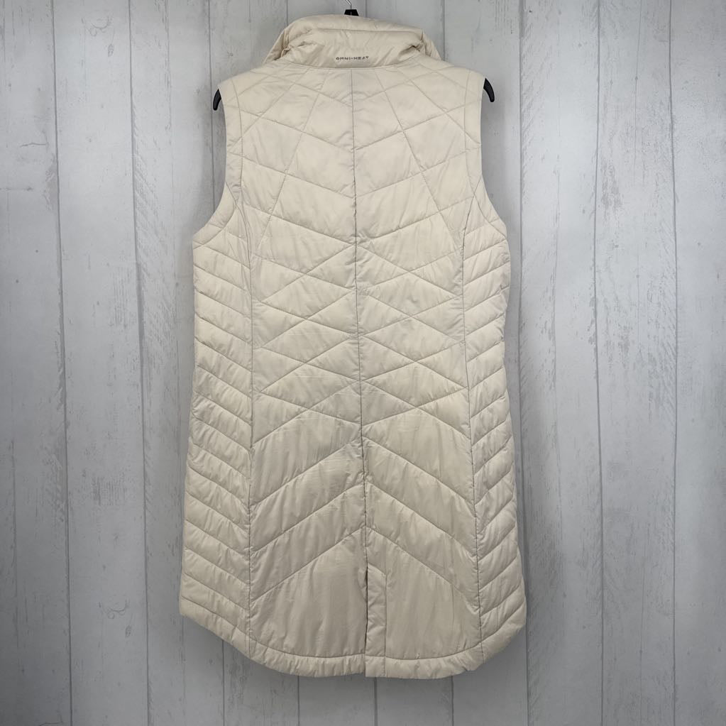 L quilted hi-lo vest