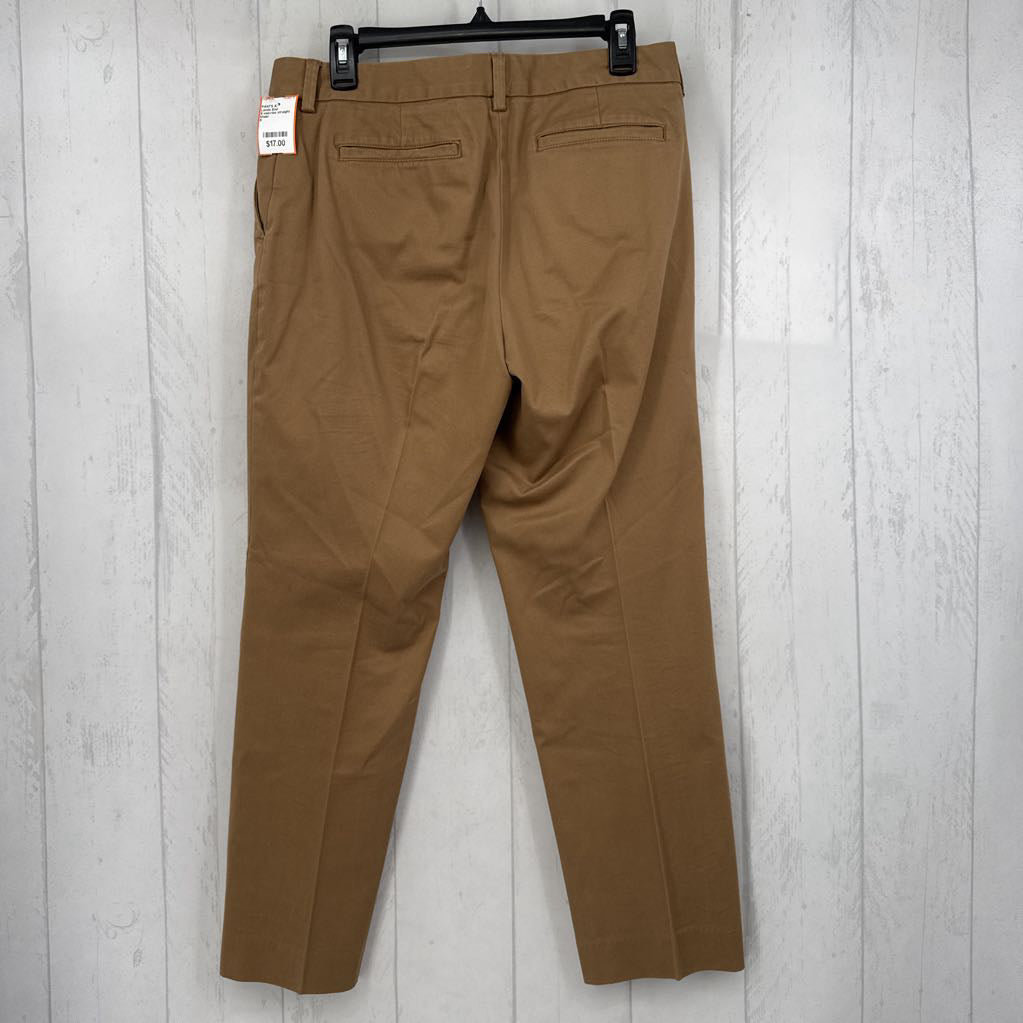 8 mid-rise straight leg chino