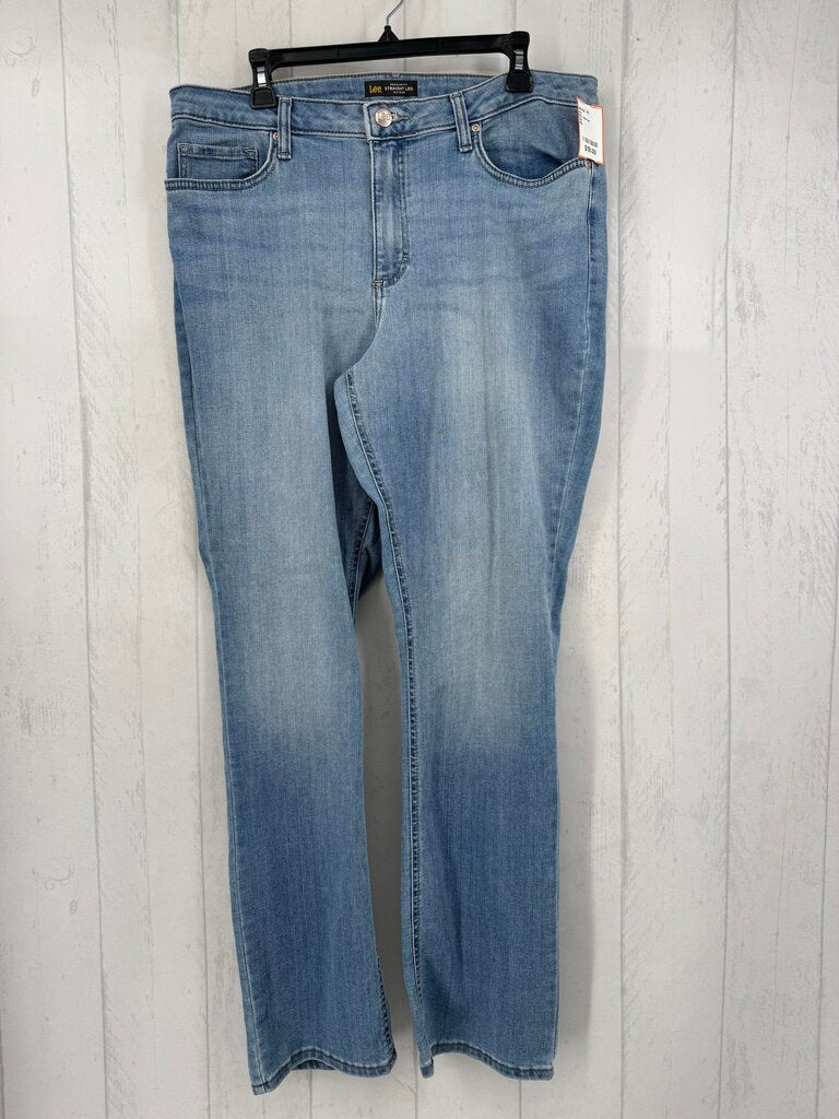 16L mid-rise straight leg jean