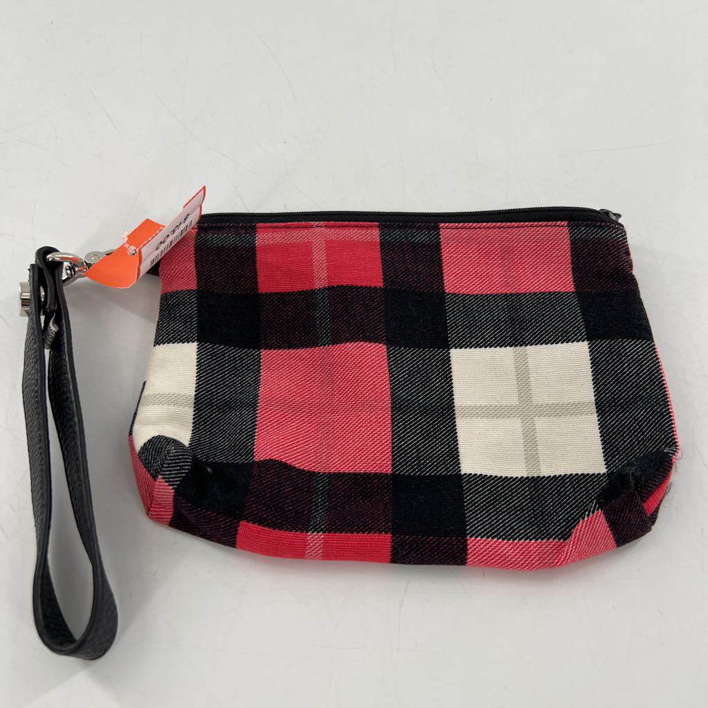 plaid wristlet