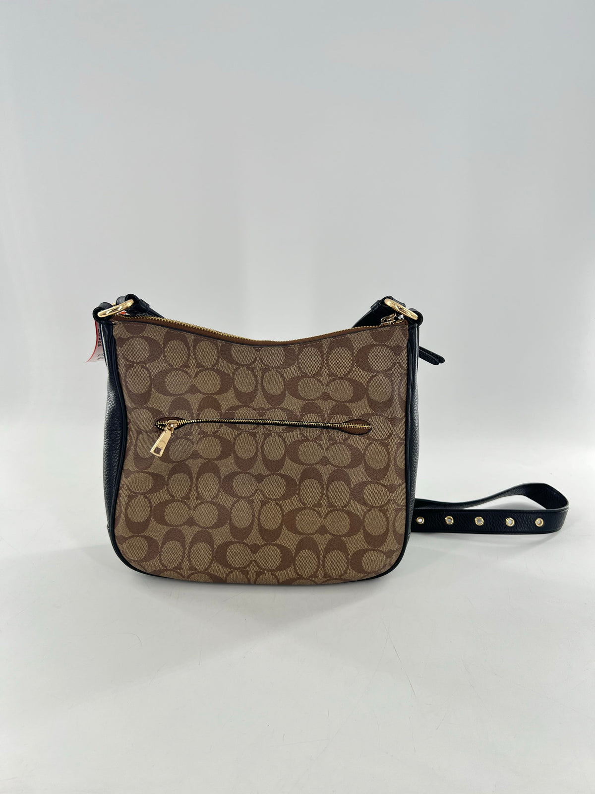 signature top zip crossbody file bag