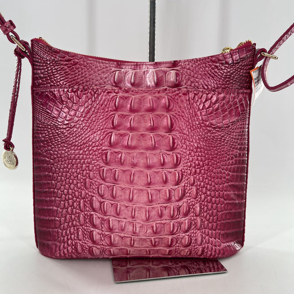 croc embossed top zip crossbody