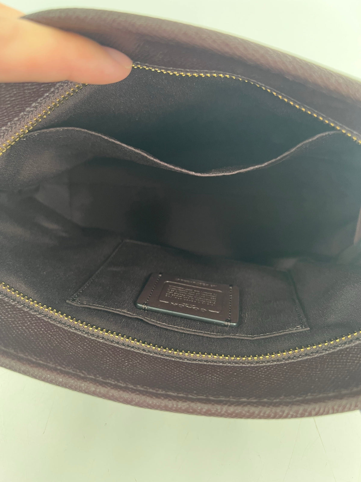 saffiano top zip tote