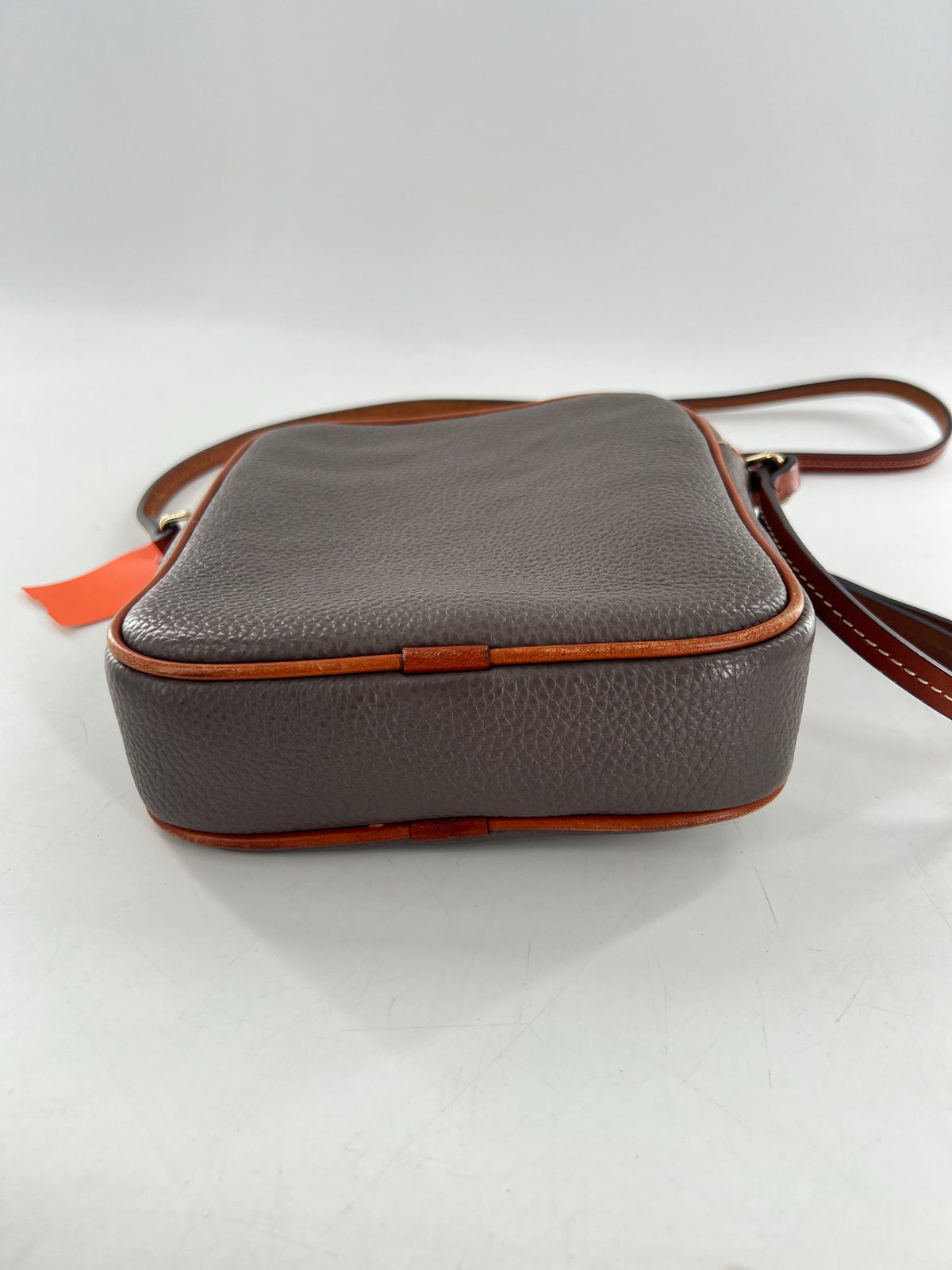 pebbled crossbody zip front pocket