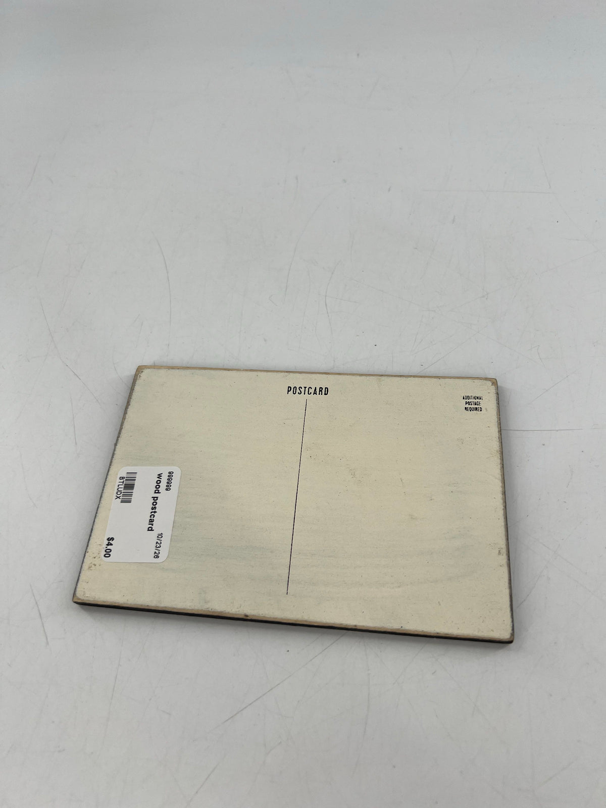 wood postcard