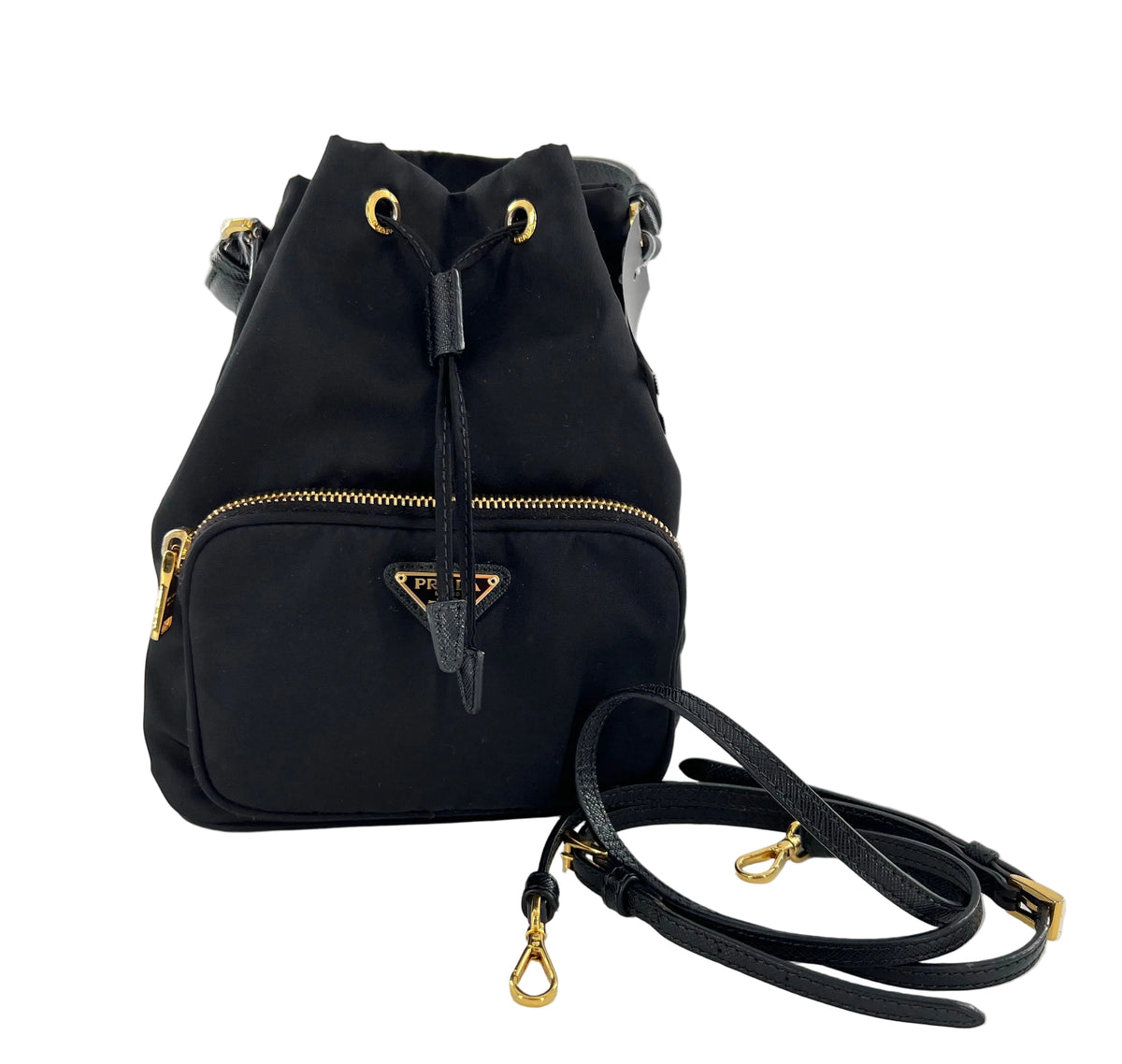 Prada Duet Re-Nylon Bucket Bag