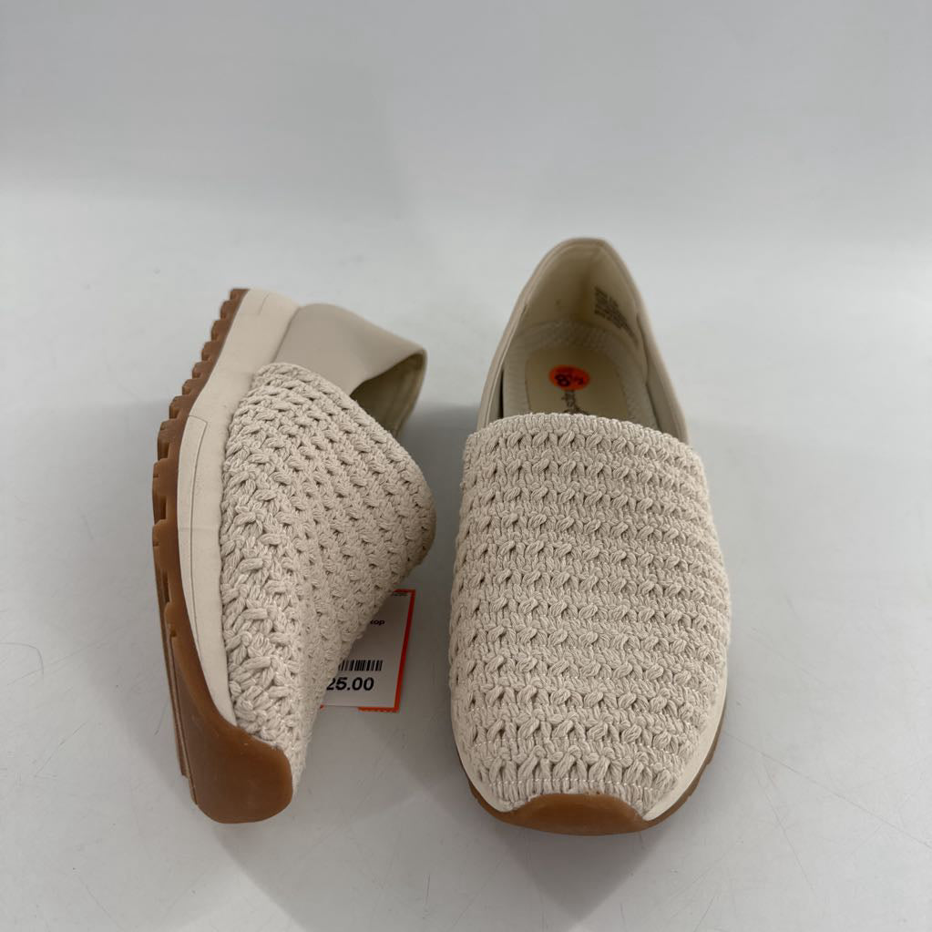 8.5 crochet top slip-on platform shoe