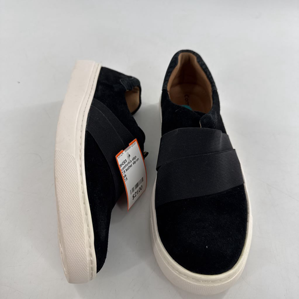 7.5 leather slip-on sneaker