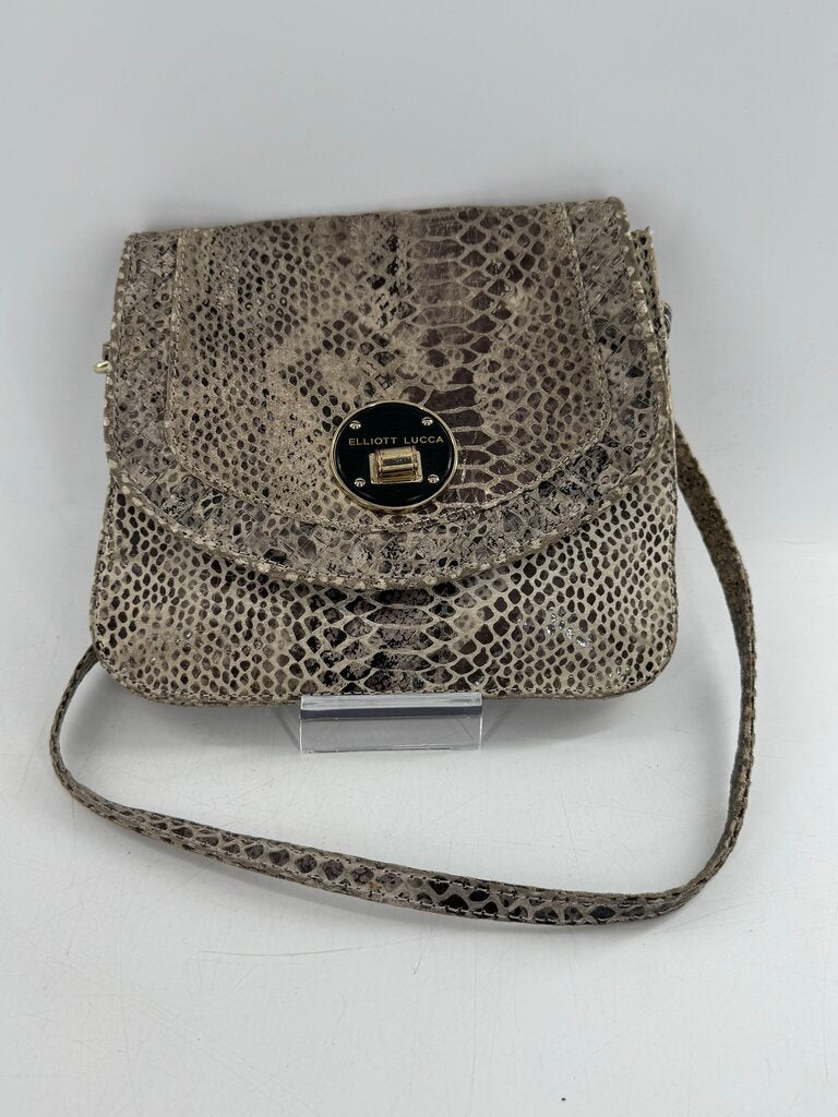 python embossed crossbody