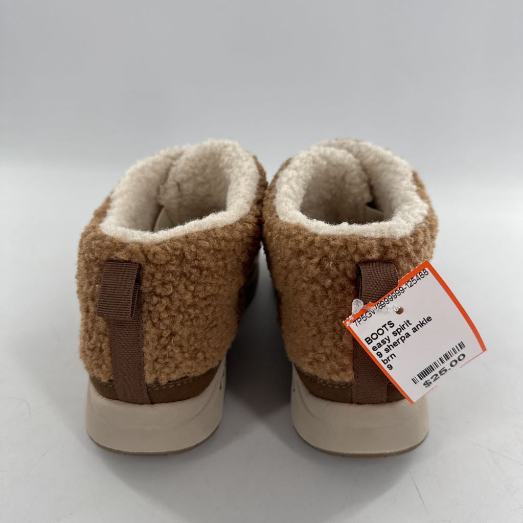 9 sherpa ankle booties