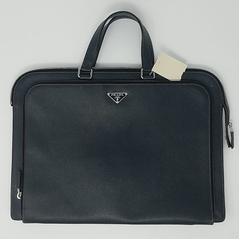 Prada safiano leather laptop bag