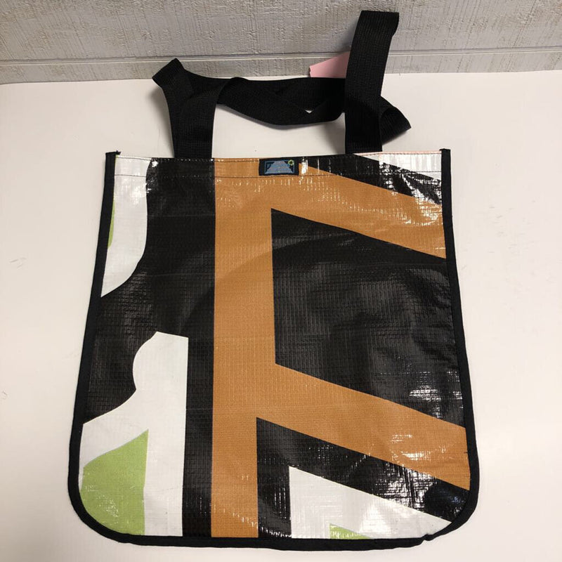 Recycled color block tote